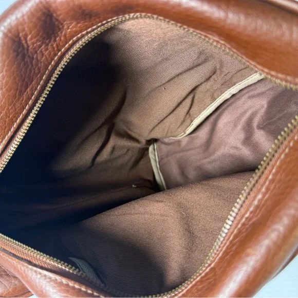 Fossil Unisex Brown Leather Bag NWT - Picture 6 of 8